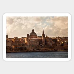 Valletta in morning sunshine Sticker